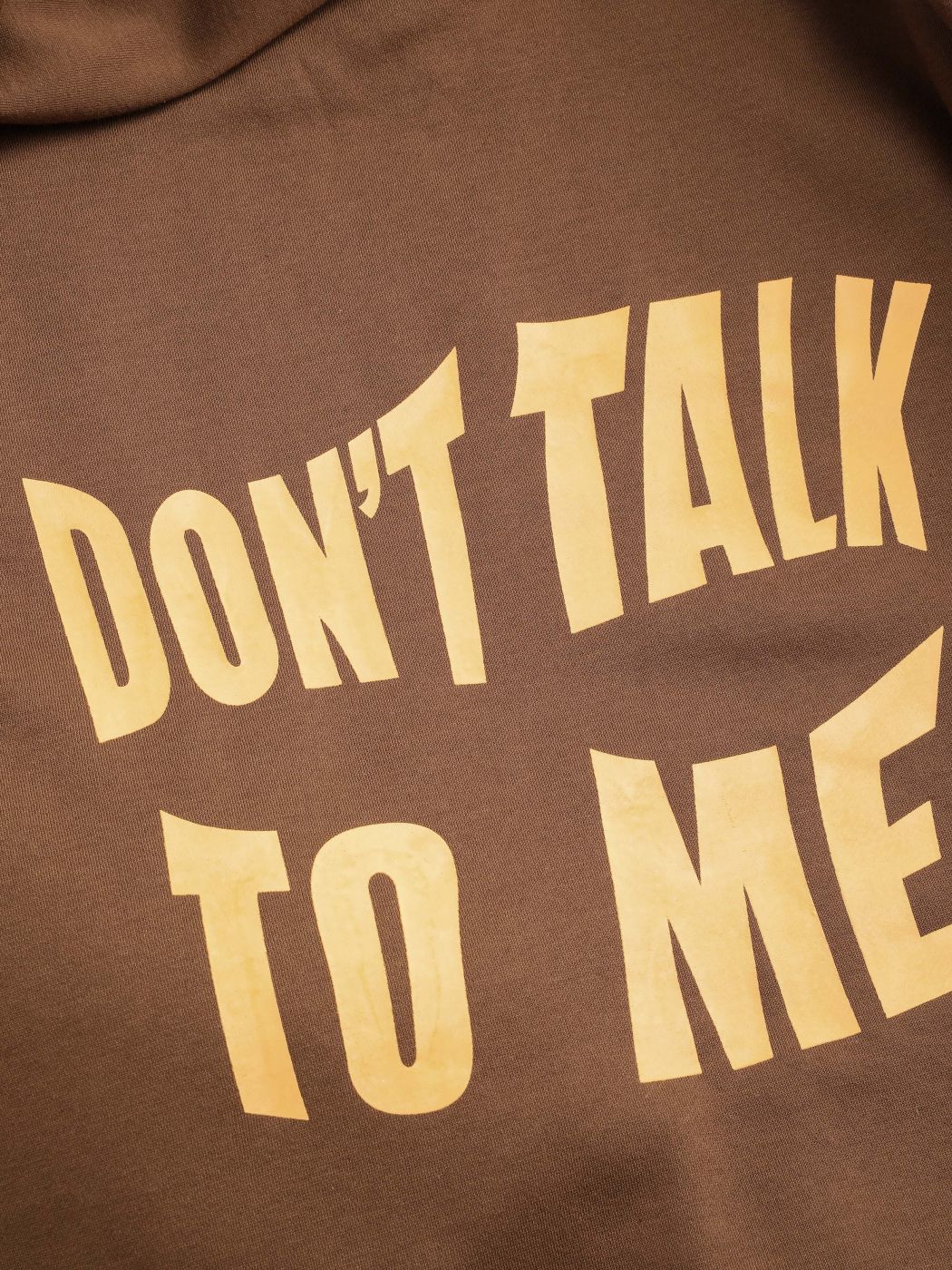 Long-Sleeved “Don’t talk to me” Hooded Sweater